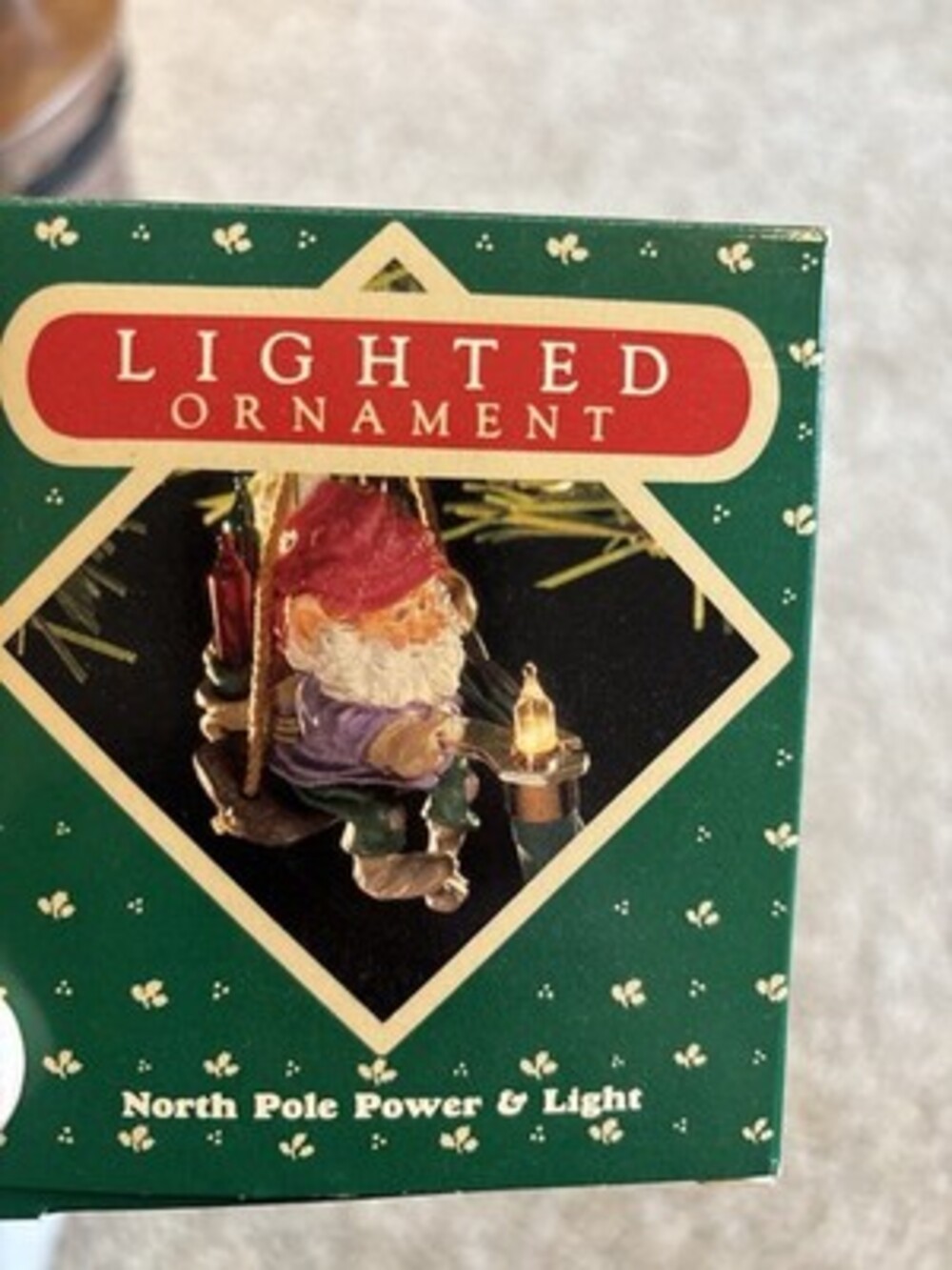 Hallmark 1987 Ornament -North Pole Power & Light-Lighted Ornament-Unused